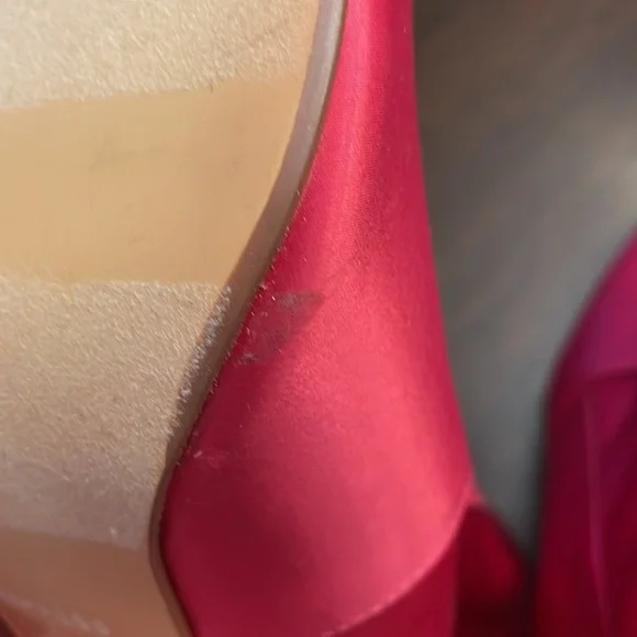 Satin Fuschia Booties by Express - Picture 15 of 16